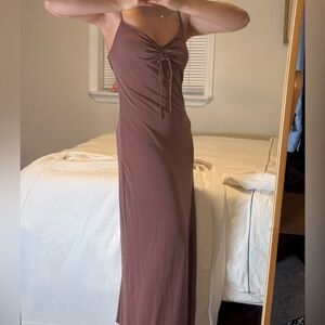 Mango Muave Rose Maxi Dress